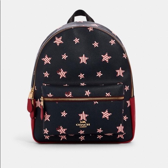 Coach Handbags - Coach Charlie Backpack With Americana Star Print